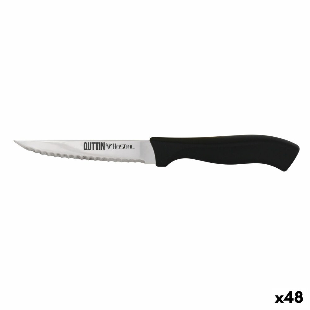 Wellenschliffmesser Quttin Kasual 22 x 2 x 1,5 cm Schwarz Silberfarben