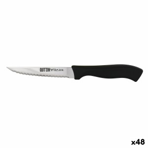 Wellenschliffmesser Quttin Kasual 22 x 2 x 1,5 cm Schwarz Silberfarben