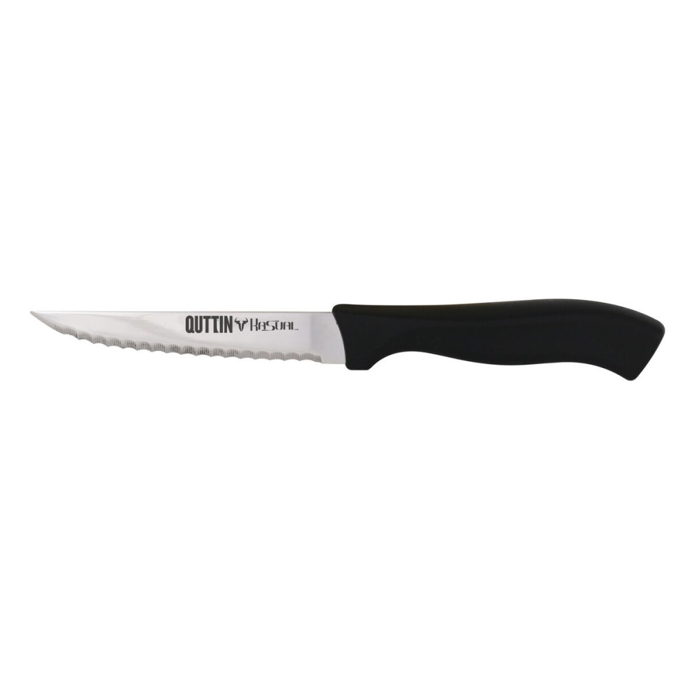 Wellenschliffmesser Quttin Kasual 22 x 2 x 1,5 cm Schwarz Silberfarben