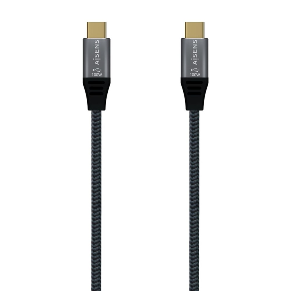 USB-C Cable Aisens A107-0672 1,5 m Grey (1 Unit)