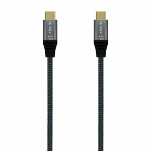 USB-C Cable Aisens A107-0671 1 m Grey (1 Unit)