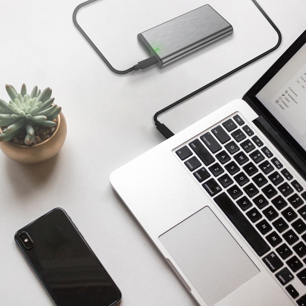 Câble USB-C Aisens A107-0705 Noir 3 m
