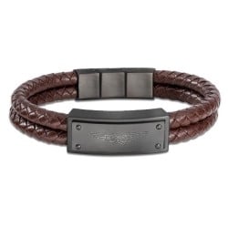 Bracelet Homme Police PEJGB2009032 Cuir 19 cm