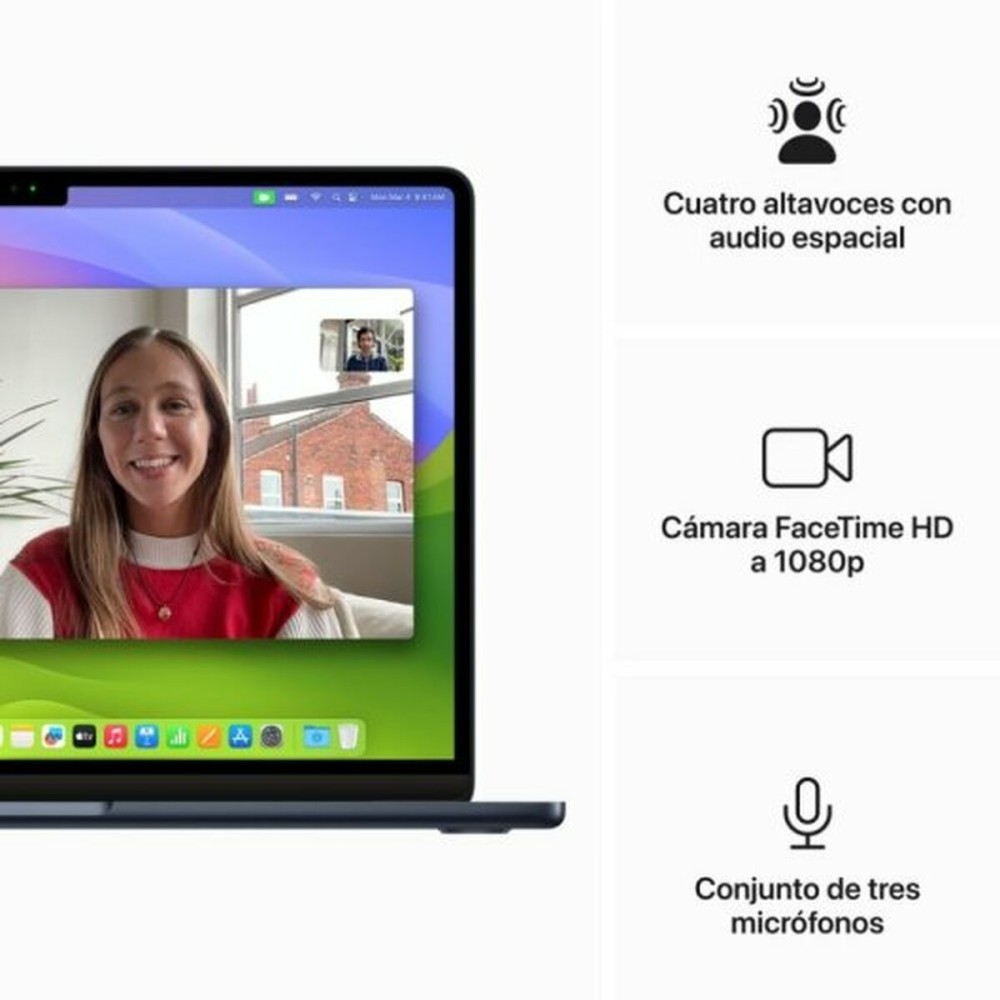 Ordinateur Portable Apple MRXW3Y/A M3 8 GB RAM 512 GB SSD