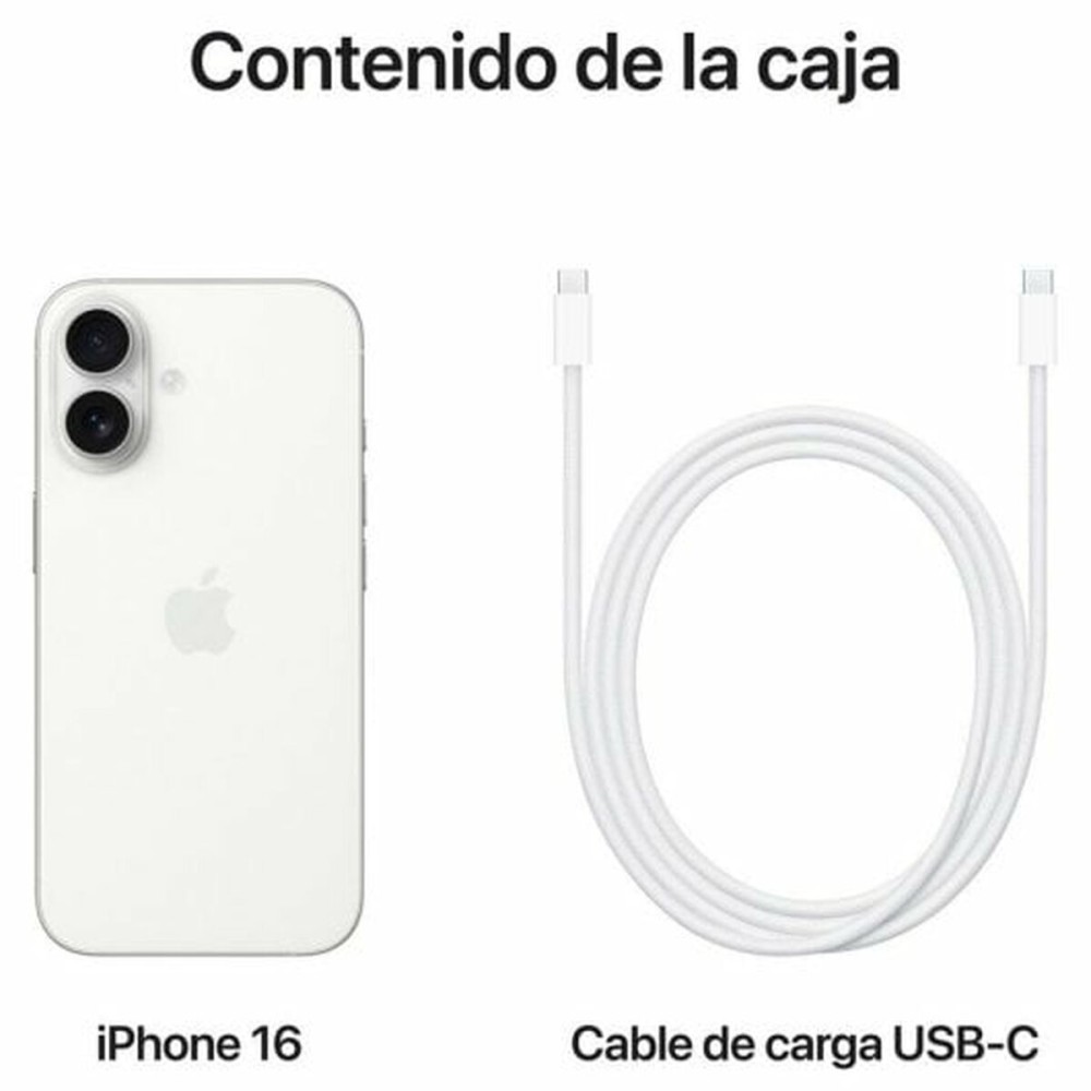 Smartphone Apple MYEF3QL/A Hexa Core 8 GB RAM 256 GB White 6,1"