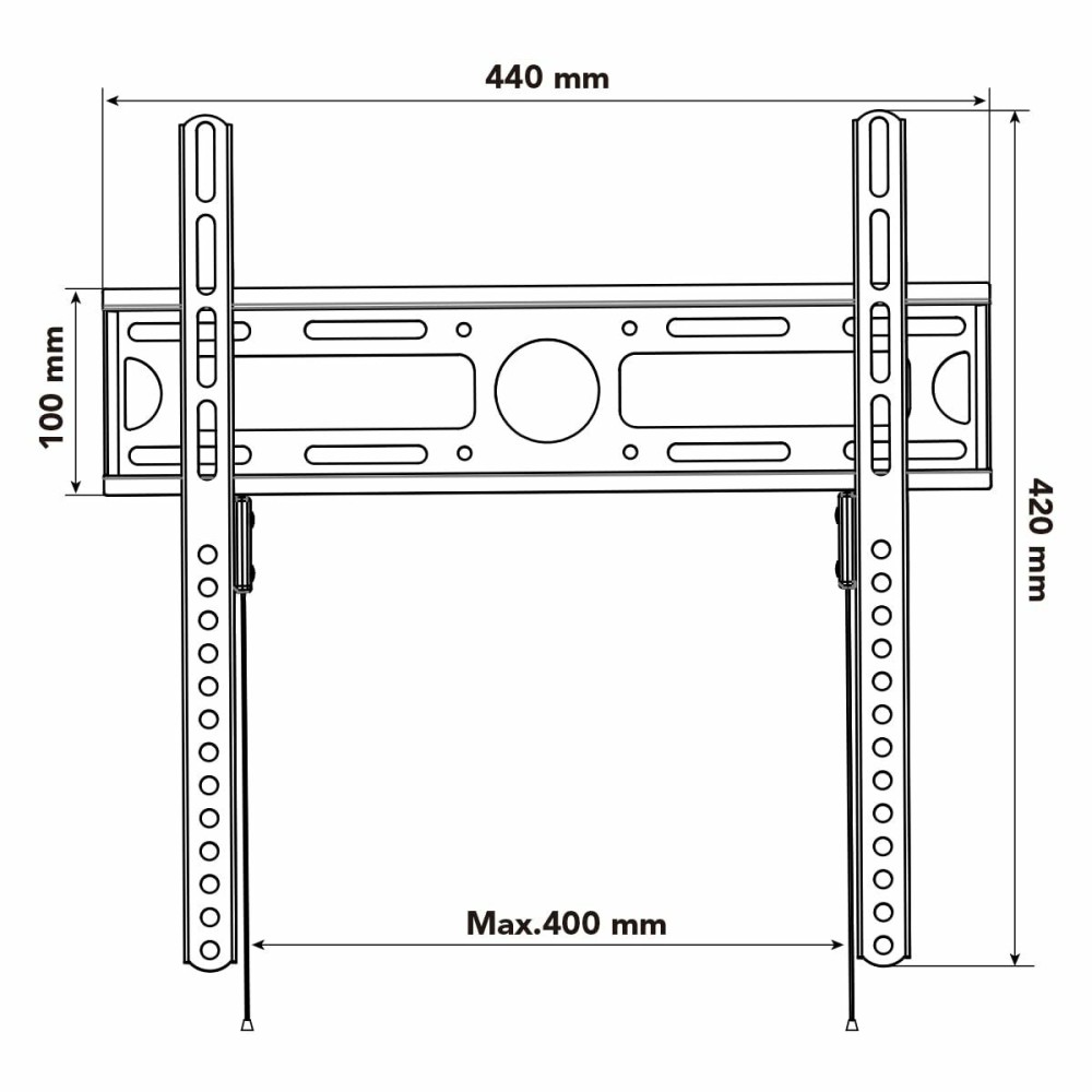 Support de TV Nox-Xtreme NXLITEWALLSTAND 23"-55" 35 kg
