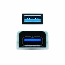 USB Extension Cable NANOCABLE 10.01.0312 Black 10 m