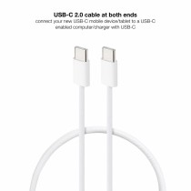 Câble USB NANOCABLE 10.01.6002-CO 2 m Blanc (1 Unité)