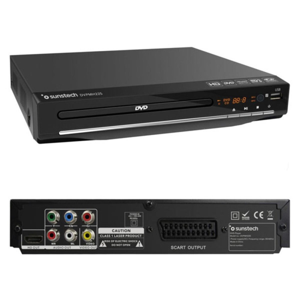 Lecteur DVD avec TNT Sunstech DVPMH225 Noir