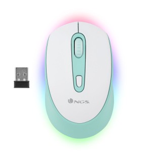 Souris NGS SMOG-RB MINT Vert 1600 dpi Sans fil