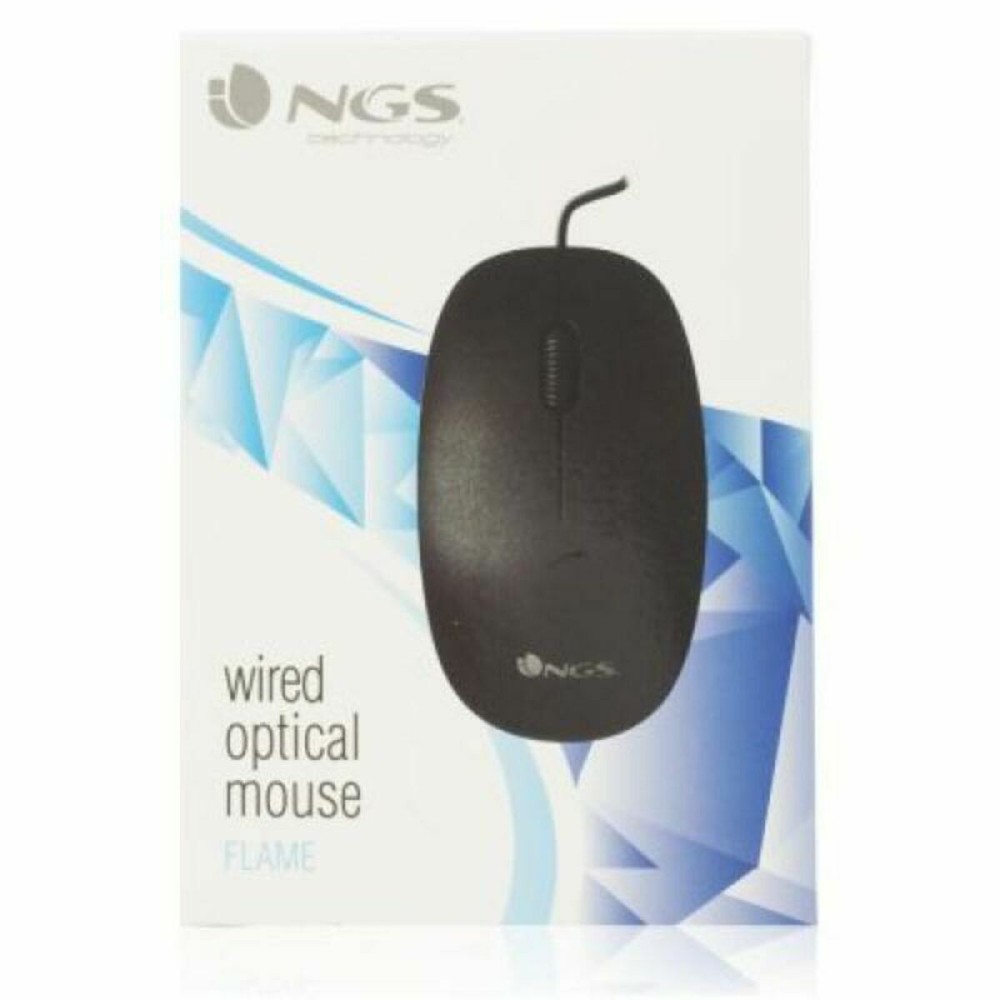Souris Optique NGS NGS-MOUSE-0906 Noir 1000 dpi