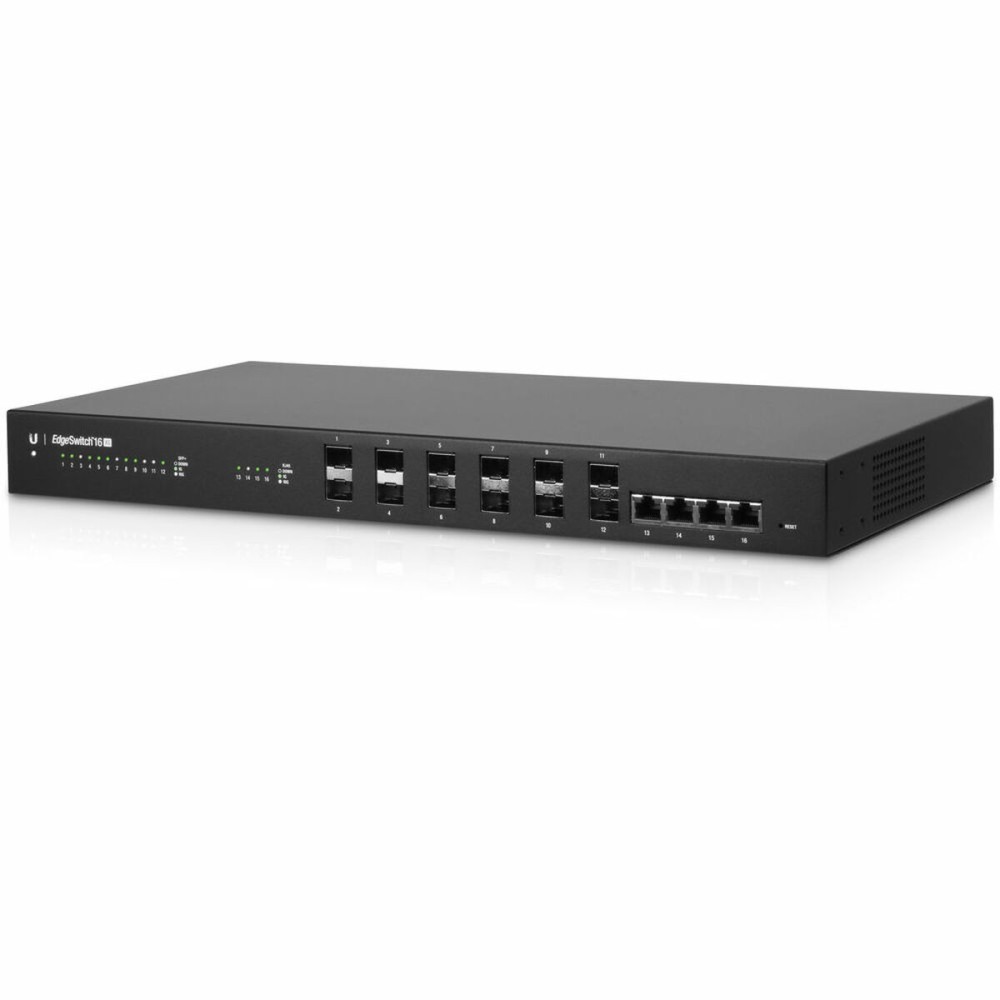 Schalter für das Netz mit Schaltschrank UBIQUITI ES-16-XG EDGE Gigabit Ethernet Schwarz
