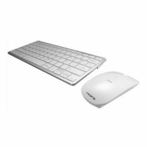 Tastatur mit Drahtloser Maus Tacens Levis Combo V2 Weiß Qwerty Spanisch