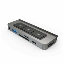 Hub USB Hyper HD449 Grau Silberfarben