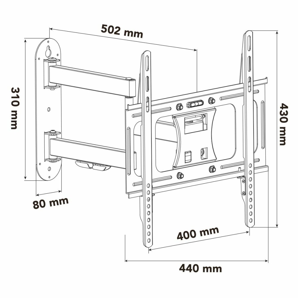 Wall Bracket Nox-Xtreme NXLITEWALLFLEX 55"