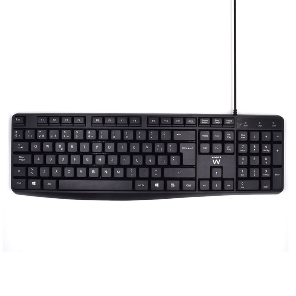 Clavier Ewent EW3001 Noir Espagnol Qwerty QWERTY