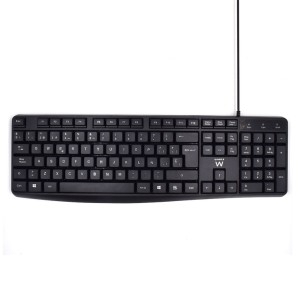 Clavier Ewent EW3001 Noir Espagnol Qwerty QWERTY