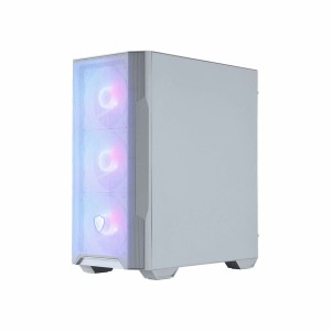 ATX Semi-Tower Gehäuse MSI MAG FORGE M100R WHITE Weiß Stahl Verre trempé