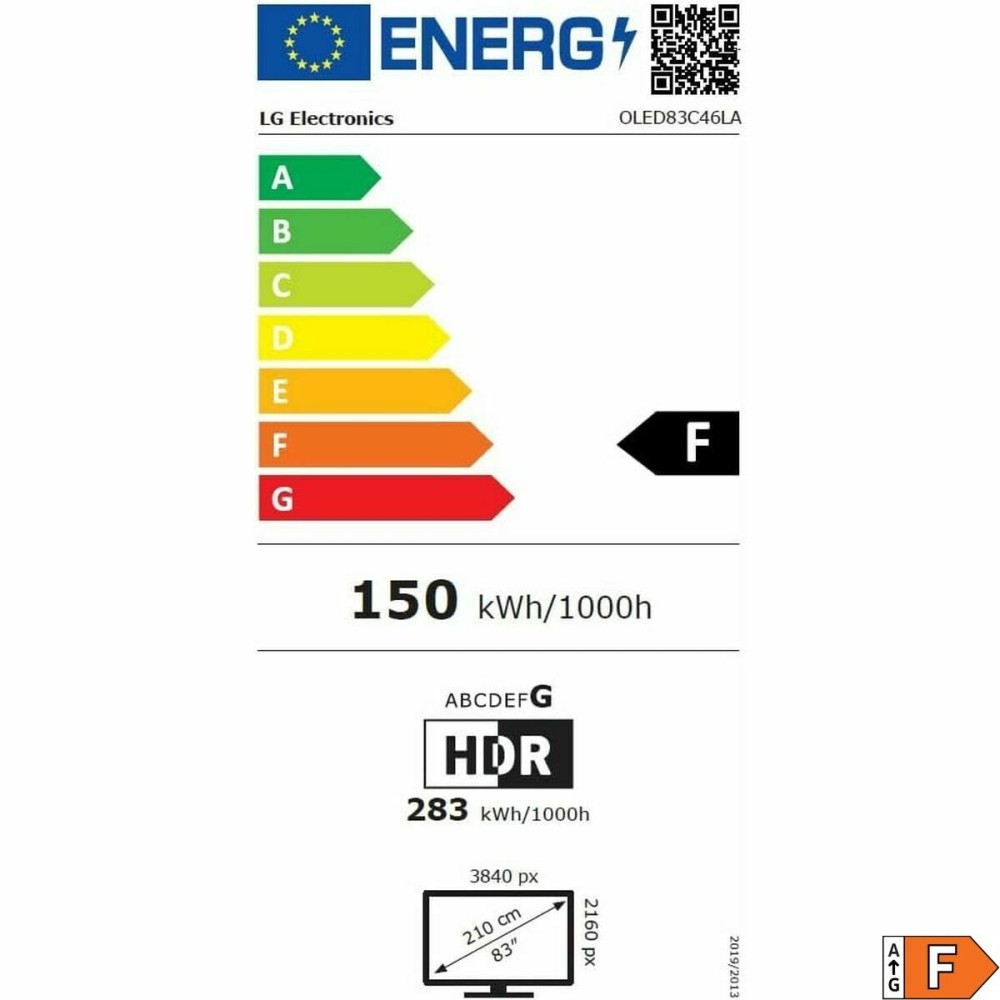 TV intelligente LG OLED83C46LA 4K Ultra HD 83" HDR OLED NVIDIA G-SYNC