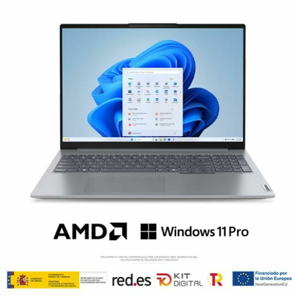 Laptop Lenovo 21MW0042SP 16" 16 GB RAM 512 GB SSD Qwerty Spanisch AMD Ryzen 5 7535HS