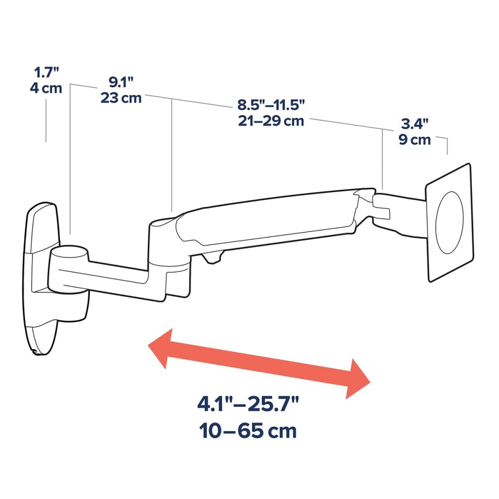 TV Mount Ergotron 45-243-224 11 Kg 34"