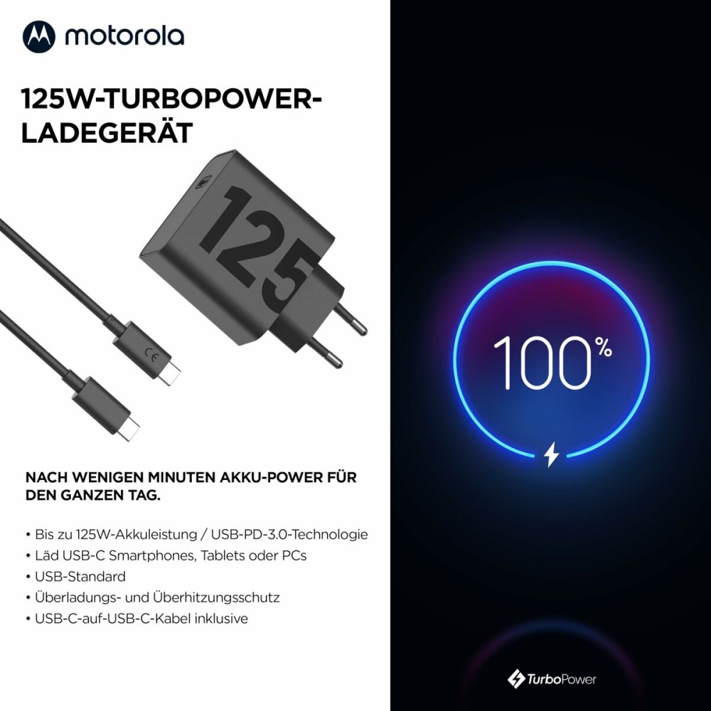 Chargeur mural Motorola PG38C06280 Noir