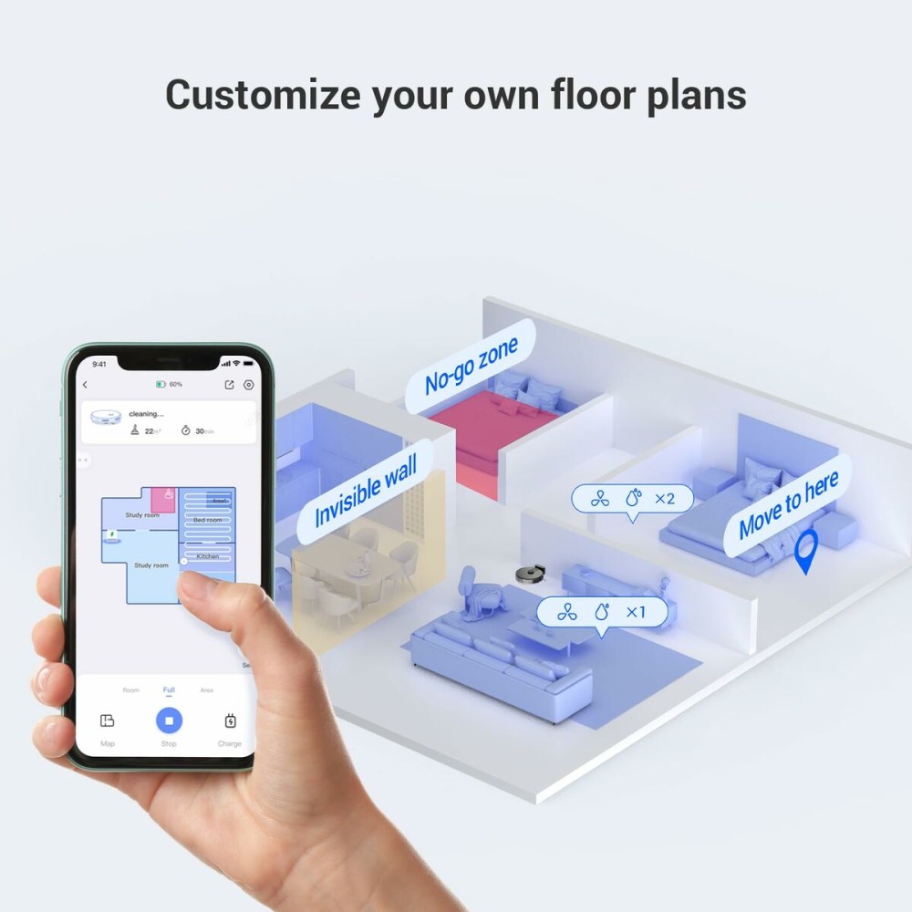 Robot Vacuum Cleaner Ezviz CS-RE4P-PBT2