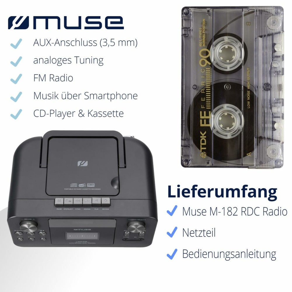 Radio cassette Muse M-182 RDC