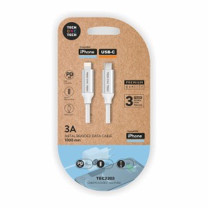 USB-C to Lightning Cable Tech One Tech TEC2203 1 m White