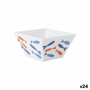 Schüssel für Vorspeisen La Mediterránea Fische 13 x 13 x 7 cm (24 Stück)