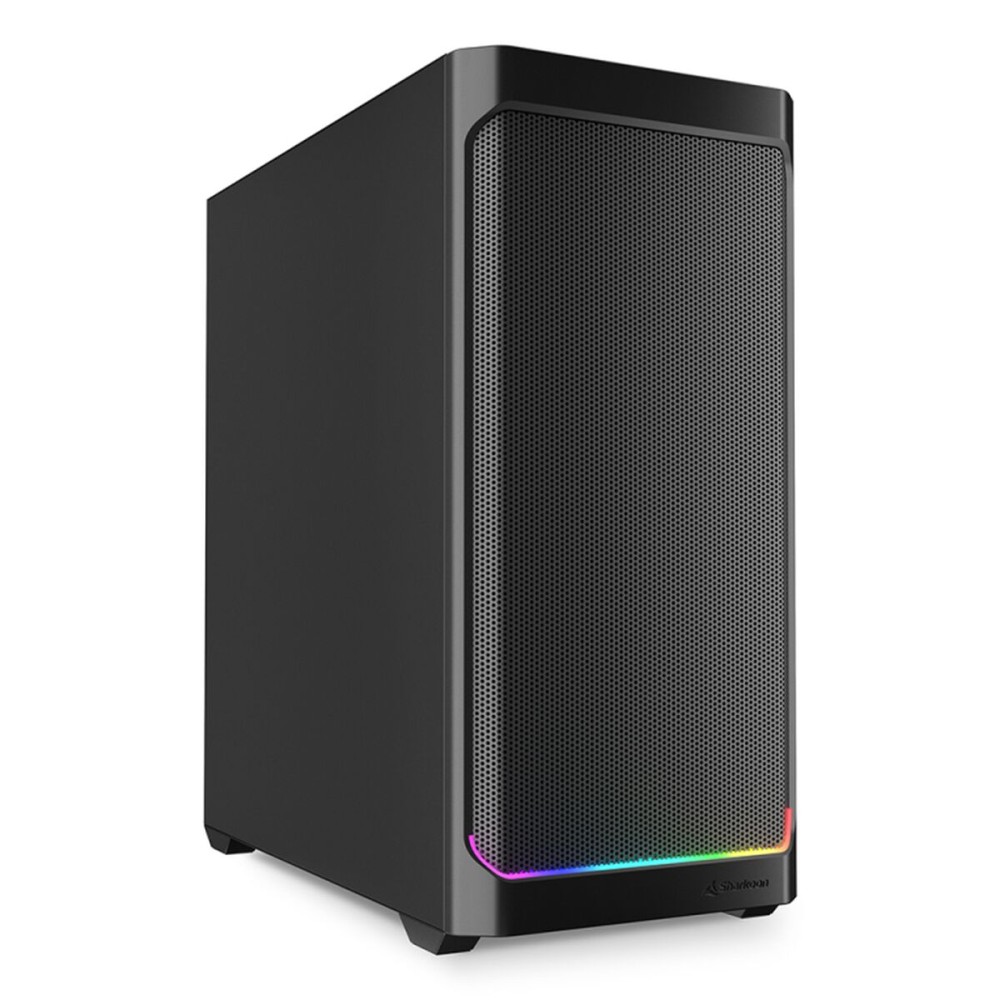 Boîtier ATX semi-tour Sharkoon AK4 RGB STRIP Noir