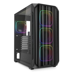 Boîtier ATX semi-tour Sharkoon AK5M RGB Noir