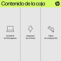 Ordinateur Portable HP 15-fd0035ns 15" 8 GB RAM 256 GB Intel Core i3 N305