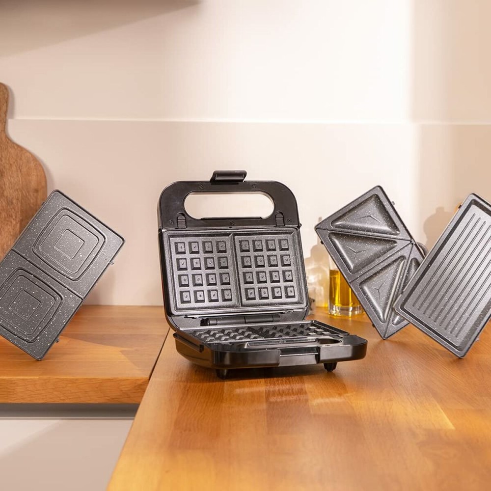 Machine à sandwich Cecotec 04309 1000 W Noir 2 Unités