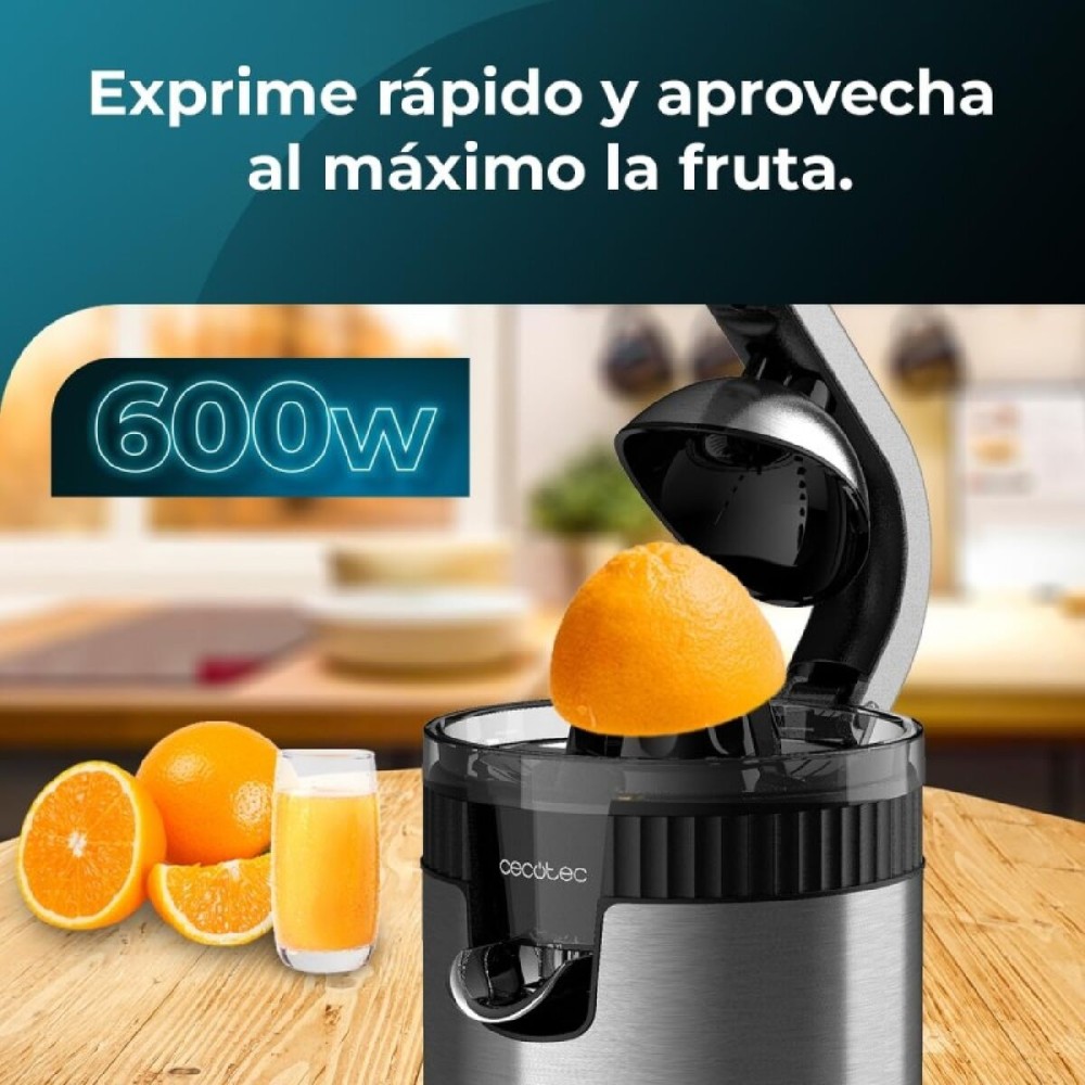 Centrifugeuse électrique Cecotec Xqueeze RetroJuice 600 600 W Acier