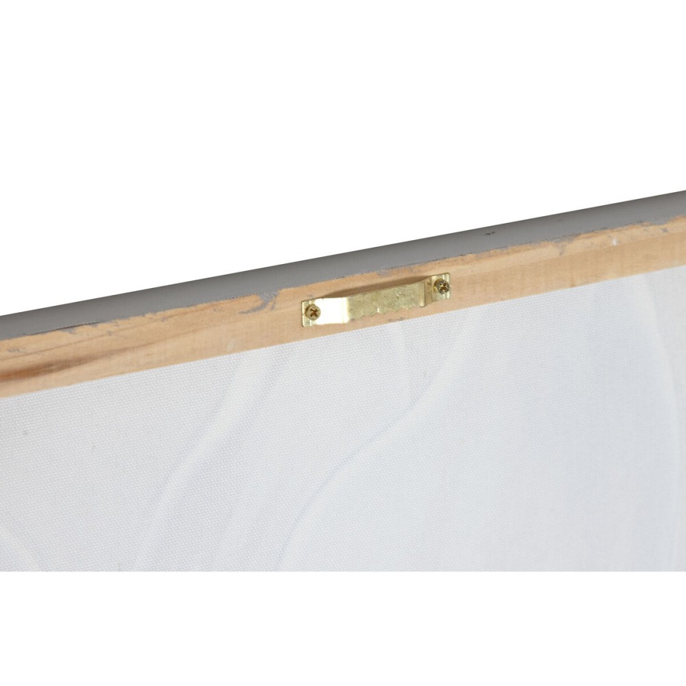 Bild Home ESPRIT Beige Gold Leinwand Holz MDF Blume Romantisch 60 x 3 x 60 cm (2 Stück)