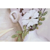 Painting Home ESPRIT Canvas MDF Wood Vase Scandinavian 62 x 4 x 92 cm (2 Units)
