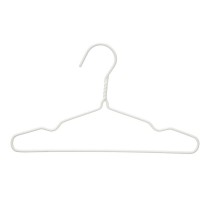 Set of Clothes Hangers Kipit 29100192 White Metal Silicone Children's 30 x 18 x 1 cm (24 Units)
