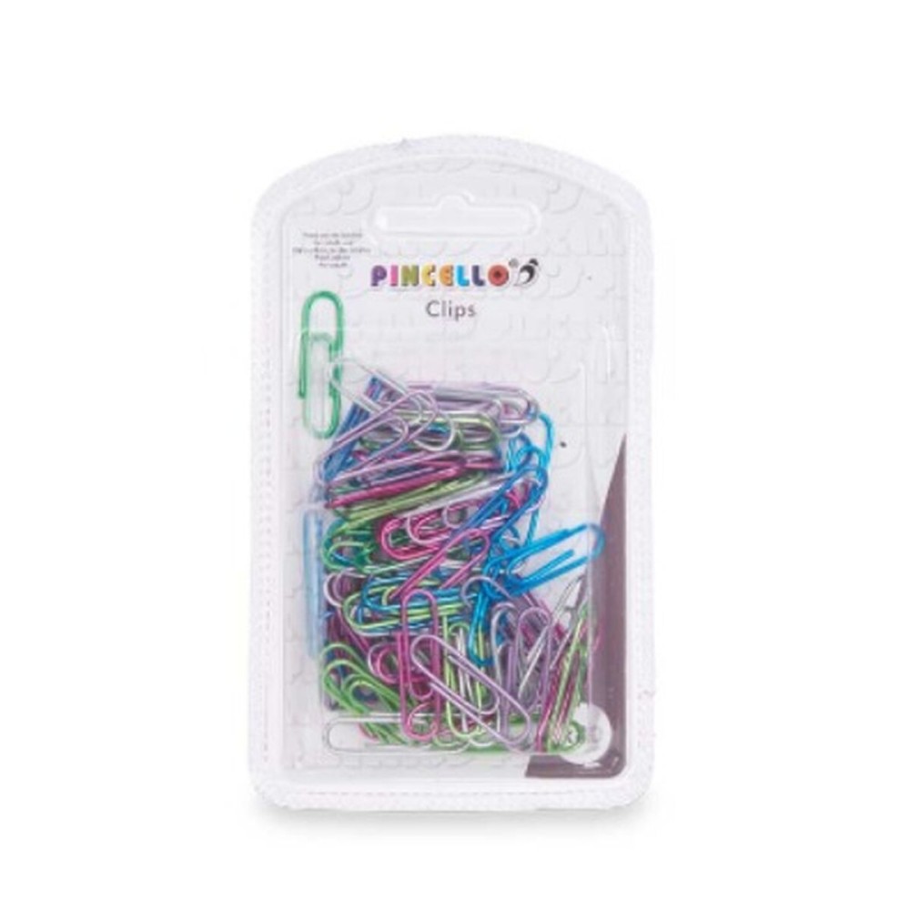 Trombones Pincello 384 Multicouleur Métal Petit (24 Unités)