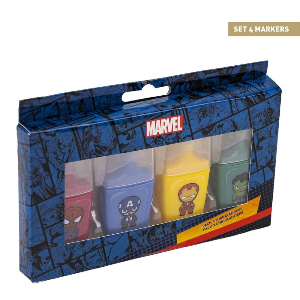 Fluorescent Marker Set The Avengers 4 Pieces