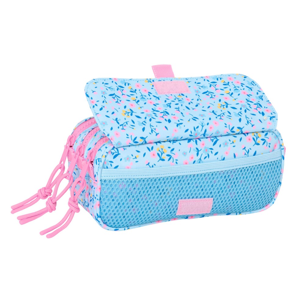 Triple Carry-all Vicky Martín Berrocal Paraíso Pink Light Blue 21,5 x 10 x 8 cm