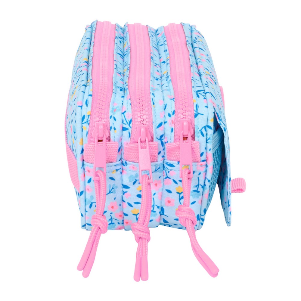 Triple Carry-all Vicky Martín Berrocal Paraíso Pink Light Blue 21,5 x 10 x 8 cm