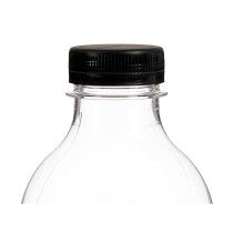 Bouteille Leknes 004041-29 Noir Transparent Plastique 1 L 8,3 x 23 x 8,3 cm (12 Unités)