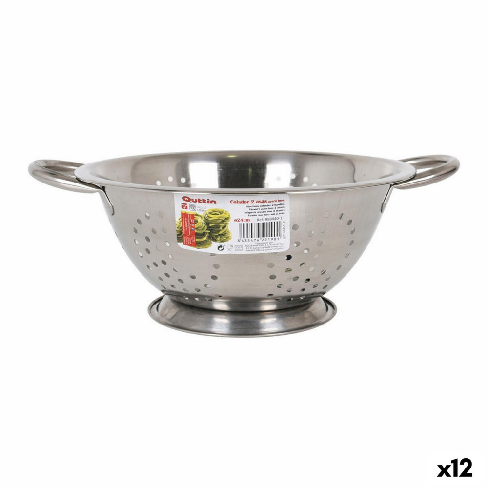 Tamis Privilege Quttin Avec des poignées Acier inoxydable Acier (12 Unités) (Ø 24 cm)