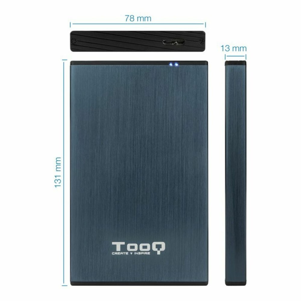 Boîtier Externe TooQ TQE-2527PB Bleu 2,5"