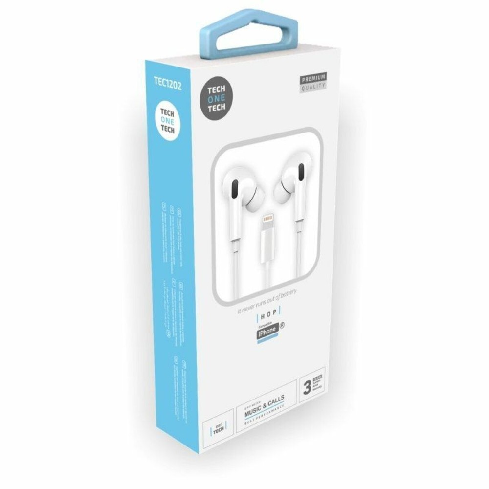 Kopfhörer mit Mikrofon Tech One Tech TEC1203 Weiß 10 Stück