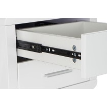 Desk DKD Home Decor White Silver Metal MDF Wood 120 x 55 x 76 cm