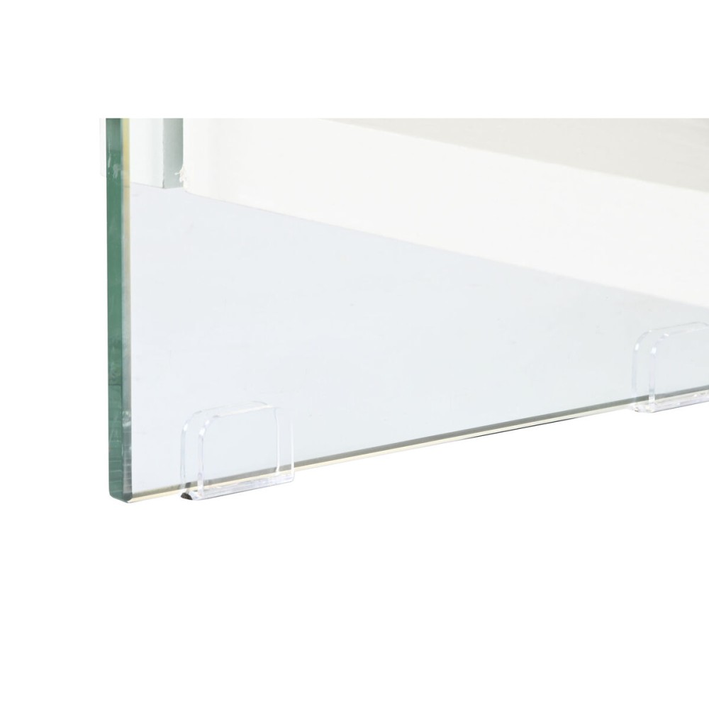 Regal DKD Home Decor Weiß Durchsichtig Kristall Holz MDF 90 x 35 x 180 cm (1)