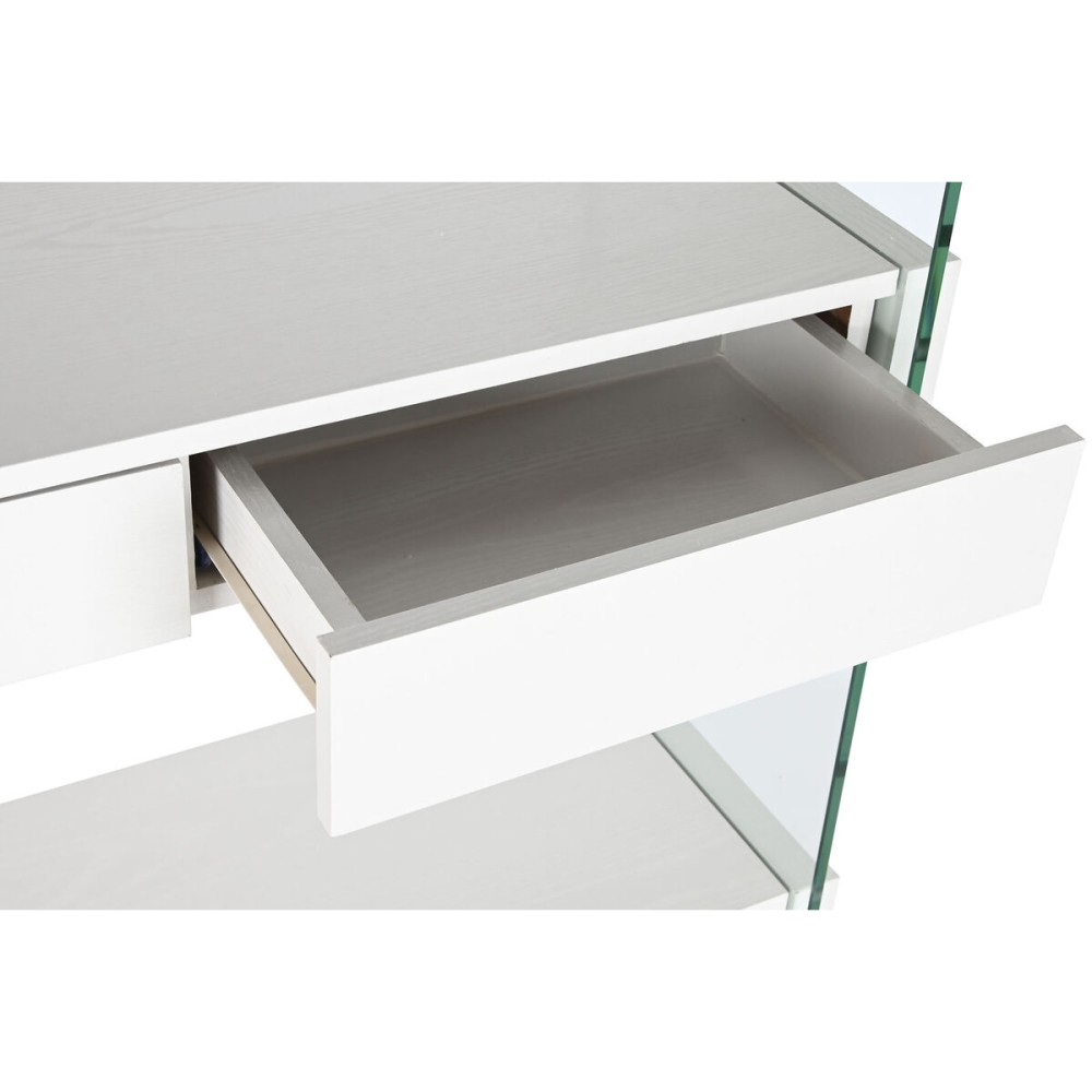 Regal DKD Home Decor Weiß Durchsichtig Kristall Holz MDF 90 x 35 x 180 cm (1)