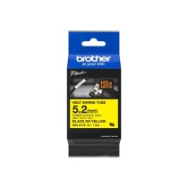 Ruban Laminé pour Etiqueteuses Brother HSE611E Noir Multicouleur (1 Unité)